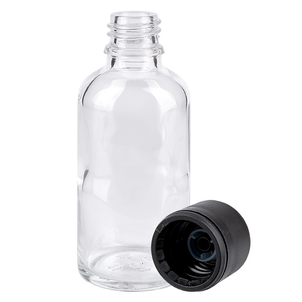 Flacon 50ml 6mm SV noir STD ClearLine UT18/50