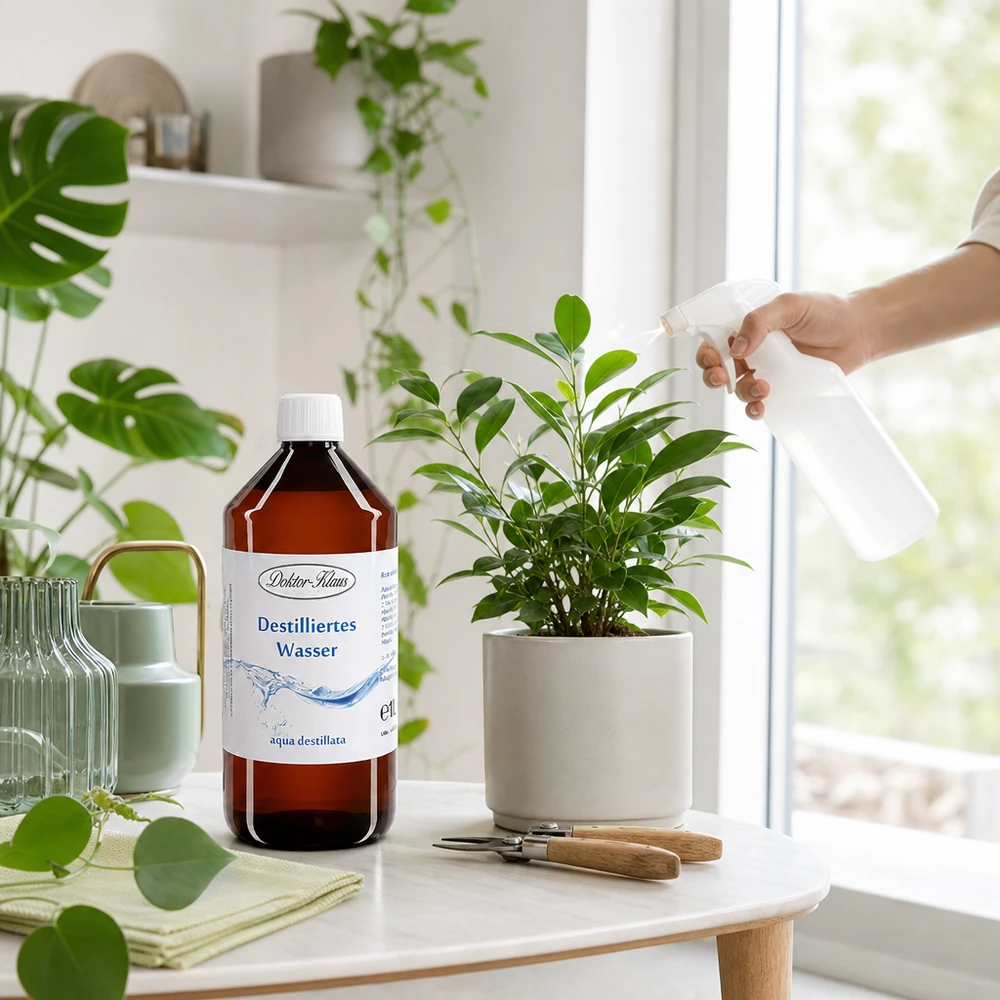 Eau distillée Doktor Klaus - Aqua dest 1 litre en bouteille PET