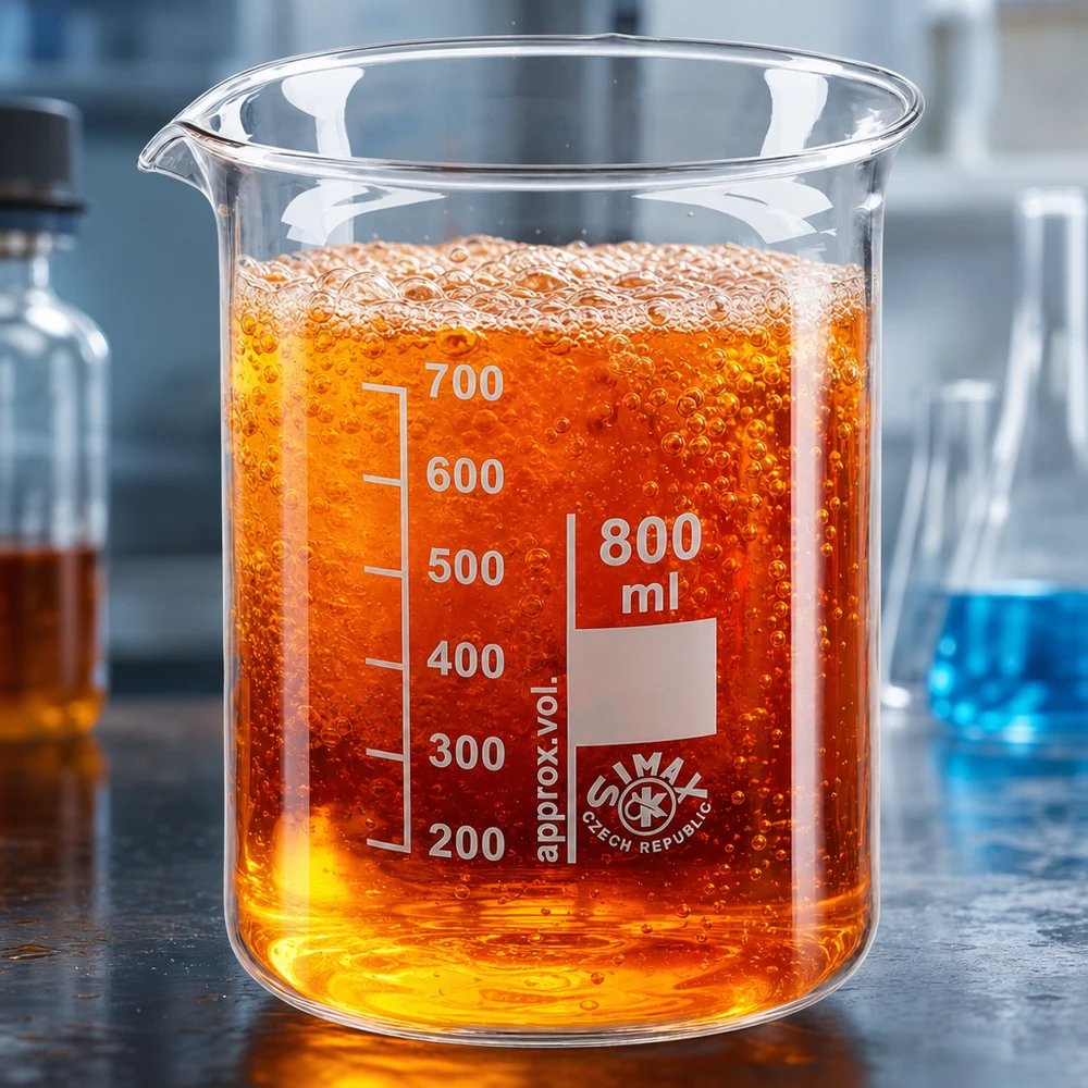 Bécher 800ml en verre borosilicate résistant à la chaleur (forme basse) Bécher robuste 800ml en verre borosilicaté forme basse pour de multiples applications en laboratoire et dans l'industrie