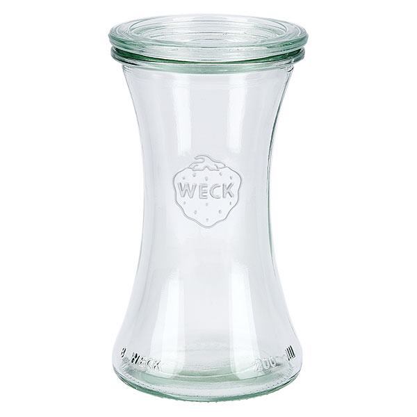 200ml bocal à gourmandises avec bouchon en verre WECK RR60