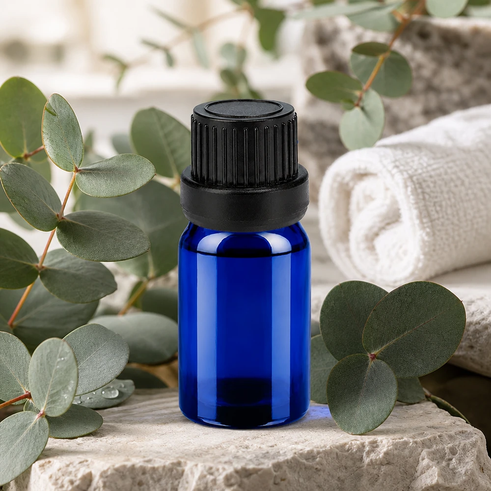 Flacon compte-goutte 5ml 2mm noir OV BlueLine UT18/5 Flacon polyvalent de 5ml avec fonction goutte à goutte parfait pour les mélanges DIY et les essences BlueLine UT18