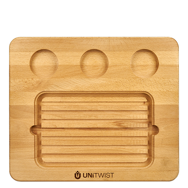 Planche en bois (hêtre) pour les sets de pierres chaudes UNiTWIST