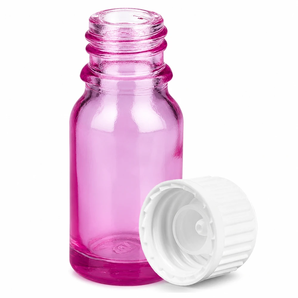 Bouteille en verre violette de 10 ml avec filetage parfaite pour les échantillons de parfum et les mélanges d'huiles essentielles