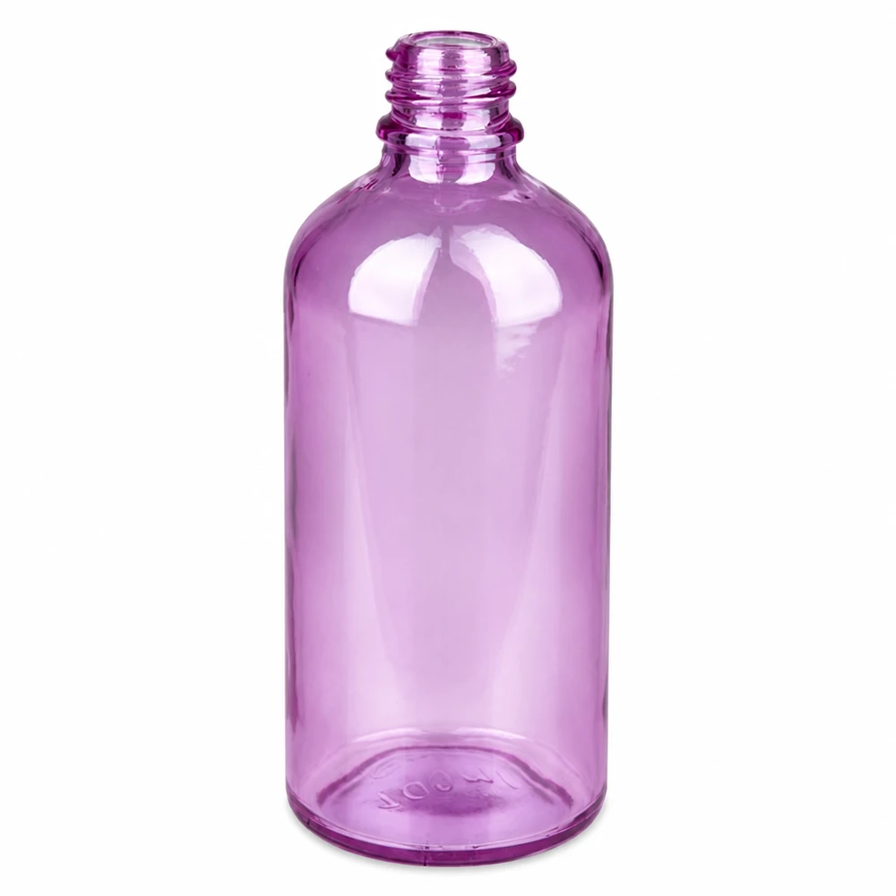 Bouteille à pharmacie de 100ml PurpleLine UT18/100 UNiTWIST Bouteille de pharmacie PET 100ml PurpleLine violet transparent avec matériau incassable UT18/100