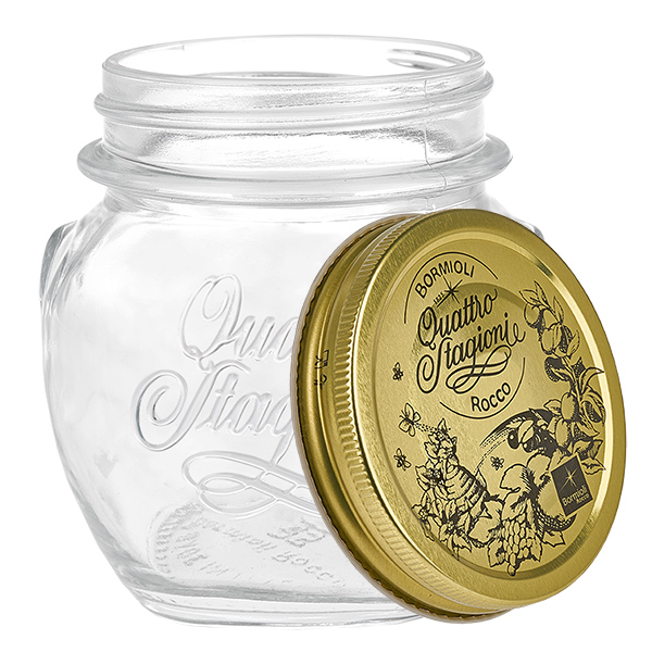 Verre rond 300ml « Quattro Stagioni » avec couvercle