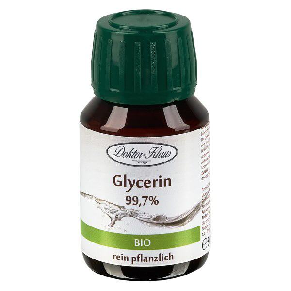 Glycérine bio 99,7 % en bouteille PET brune 50 ml (inviolabilité) - E 422