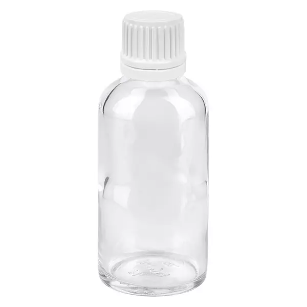Flacon compte-goutte 50ml 0.7mm blanc OV ClearLine UT18/50