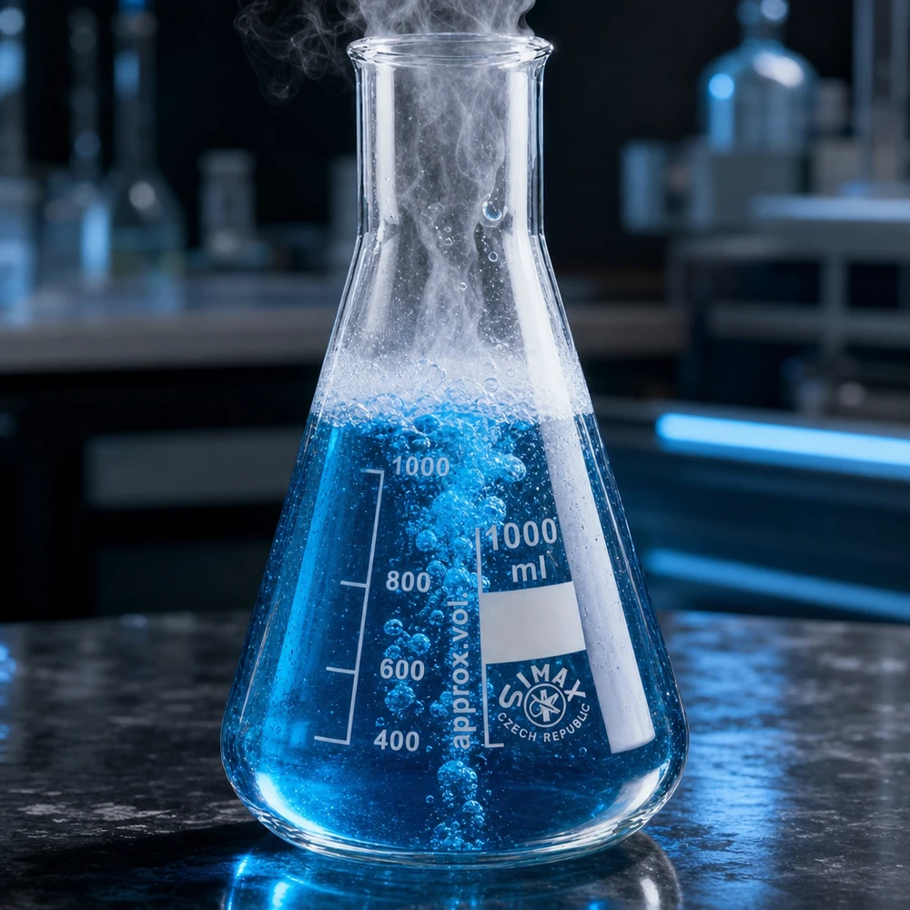 Erlenmeyer 300ml col large, verre borosilicate Erlenmeyer 300ml col large transparent pour une visibilité optimale lors de l'observation des réactions