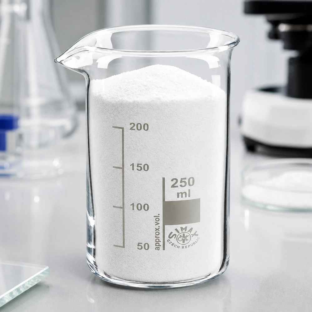Bécher 250ml en verre borosilicate résistant à la chaleur (forme haute) Verre à mesure haut de 250 ml avec bec verseur et graduation précise en millilitres. Fabriqué en République tchèque