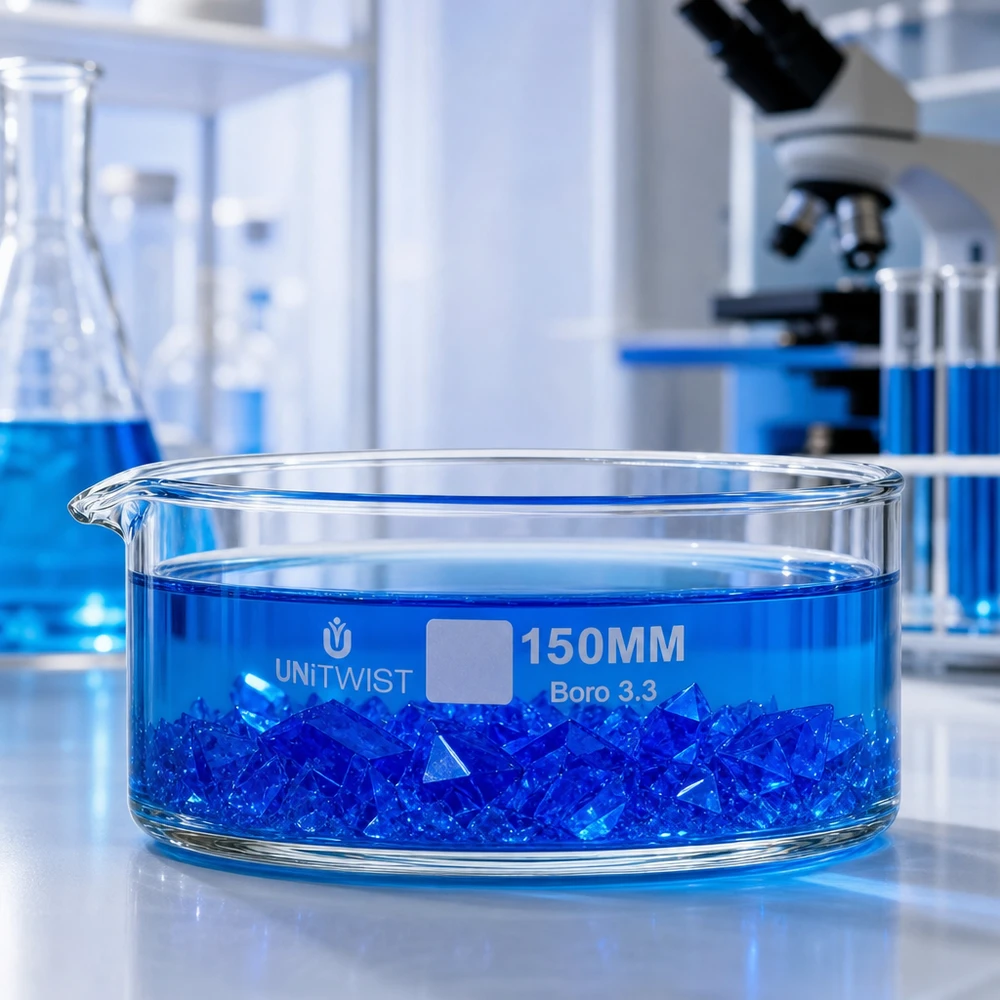 Coupelle de cristallisation en verre borosilicaté, ø 150 mm, UNiTWIST Boro 3.3 – Culture de cristaux – Utilisation