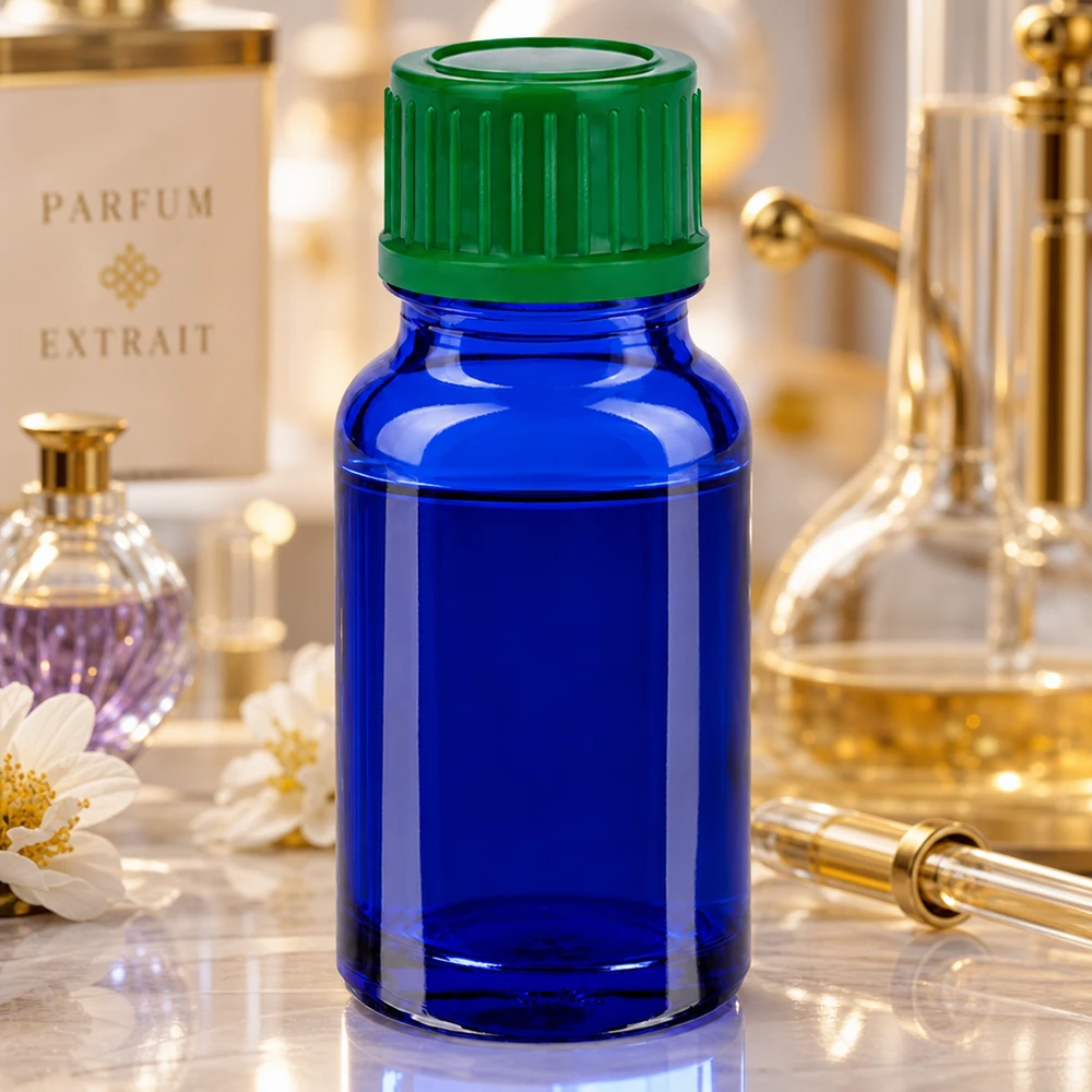 Flacon de 10ml 11mm SV vert STD BlueLine UT18/10 Elégant flacon en verre BlueLine 10ml UT18/10 avec bouchon à vis vert de 11mm pour les applications de laboratoire