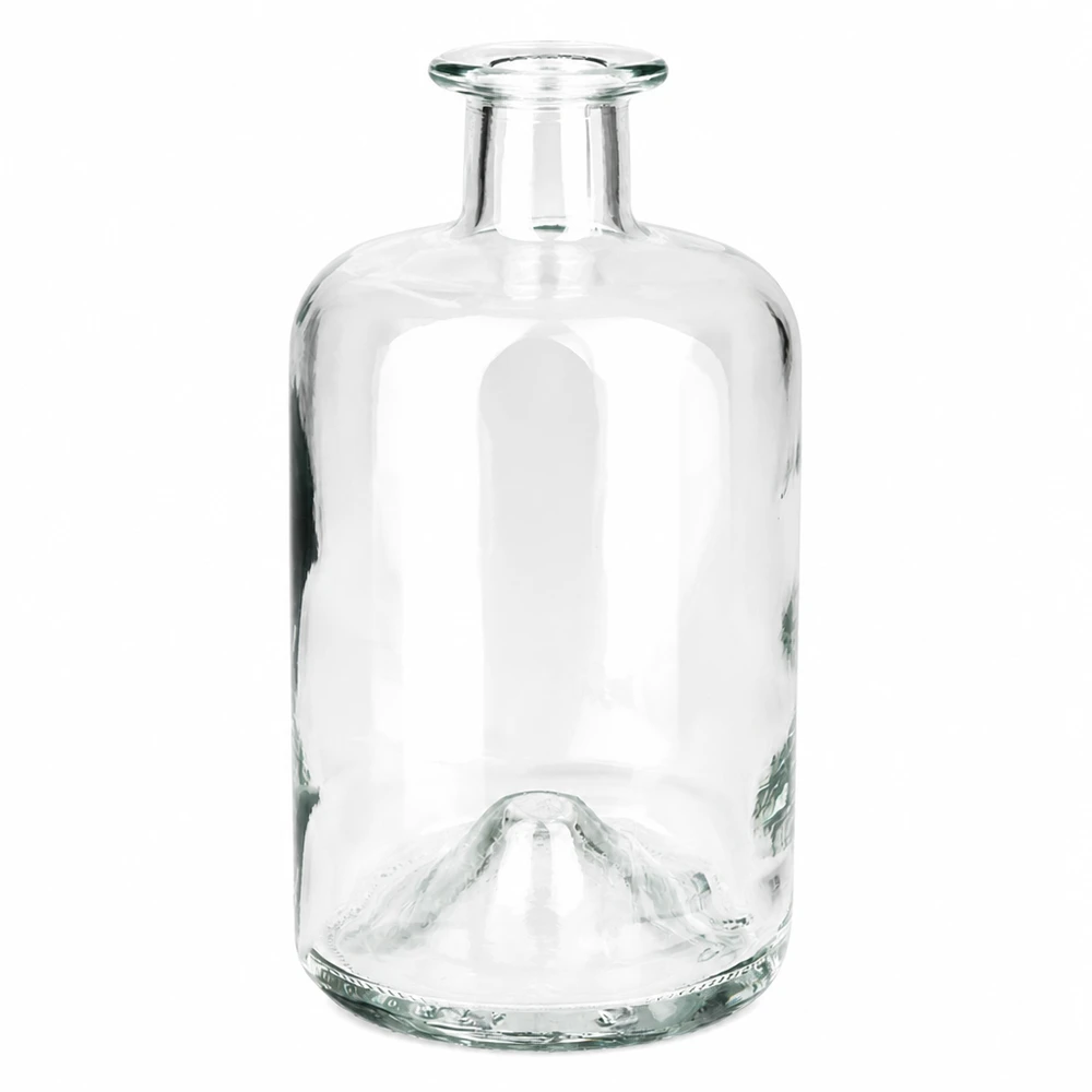 Flacon à pharmacie « 500ml Glasflasche "Sofia" ohne Verschluss UNiTWIST » 500 ml sans bouchon UNiTWIST® Bouteille en verre Sofia 500ml transparente sans bouchon UNiTWIST Bouteille de pharmacie vide à remplir