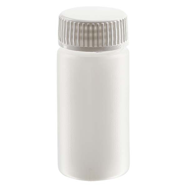 Tube à échantillons 20 ml, PEHD couleur naturelle avec bouchon fileté GL 22,5 Tube à échantillons 20 ml, PEHD couleur naturelle avec bouchon fileté GL 22,5