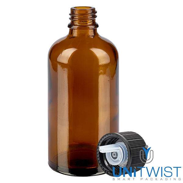 100ml compte-gouttes. 1mm noir STD BrownLine UT18/100