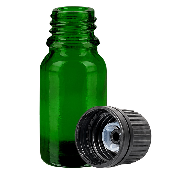 Flacon 10ml (globule) 8mm GR s. OV GreenL. UT18/10