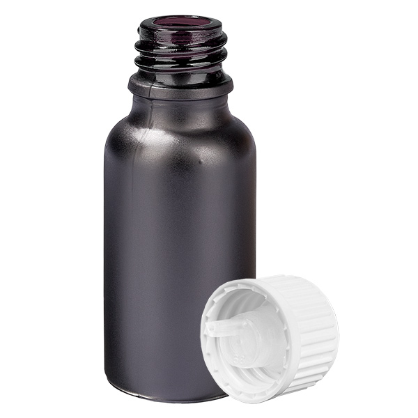 20ml flacon compte-gouttes 0.9mm blanc STD BlackLine UT18/20