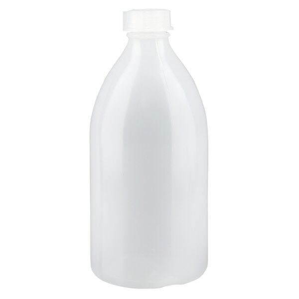 Flacon 500 ml à col étroit, avec bouchon