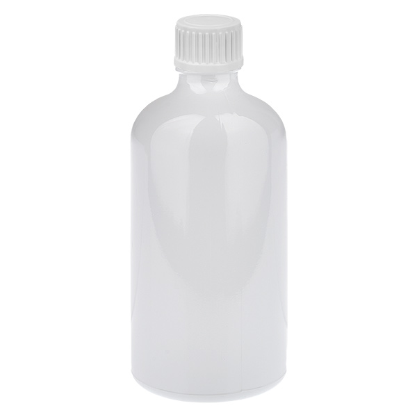 Flacon compte-gouttes de 100 ml, bouchon standard blanc de 0,9 mm WhiteLine UT18/100 Flacon compte-gouttes de 100 ml, bouchon standard blanc de 0,9 mm WhiteLine UT18/100