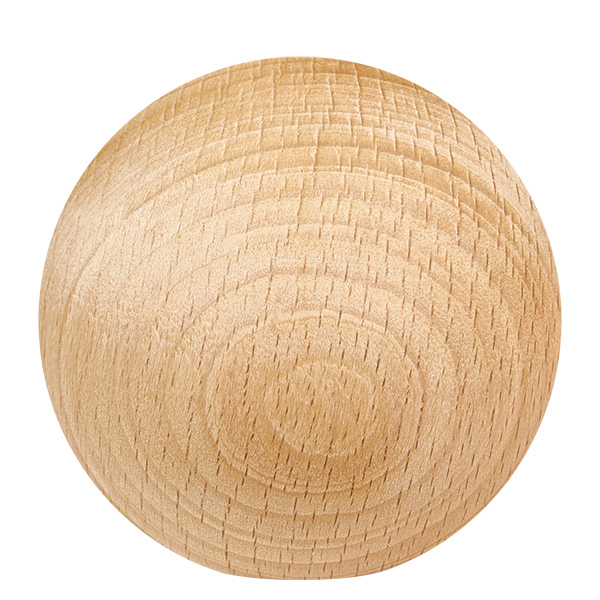 UNiTWIST Sphère en bois (hêtre) pour WECK RR60 UNiTWIST Sphère en bois hêtre seul Détail du grain de bois visible WECK RR60 Poignée de couvercle de rechange