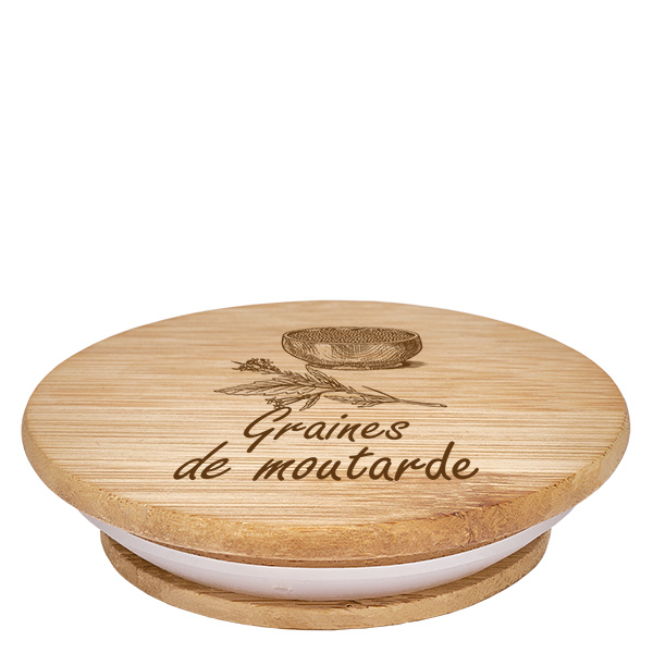 Boîte en bois « Graines de moutarde » pour WECK RR60 Boîte en bois « Graines de moutarde » pour WECK RR60