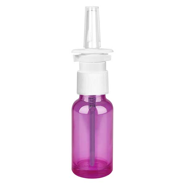 Vaporisateur nasal 20ml blanc/transparent standard PurpleLine. UT18/20