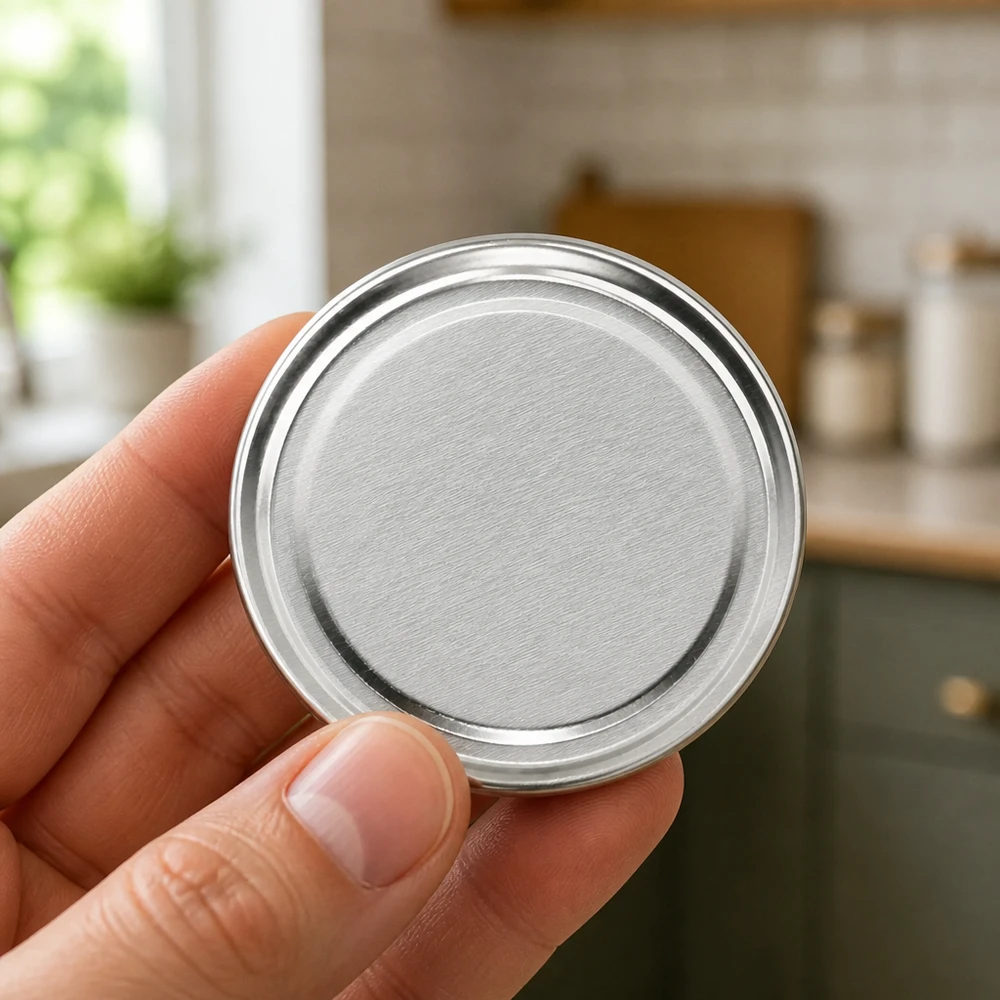 Couvercle BasicSeal 66 mm argenté (TO66) UNiTWIST Couvercle BasicSeal TO66 en fer-blanc argent mat, ouverture de 66 mm