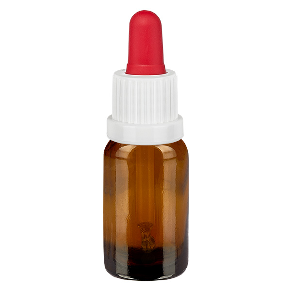 10ml flacon à pipette blanc/rouge OV BrownLine UT18/10