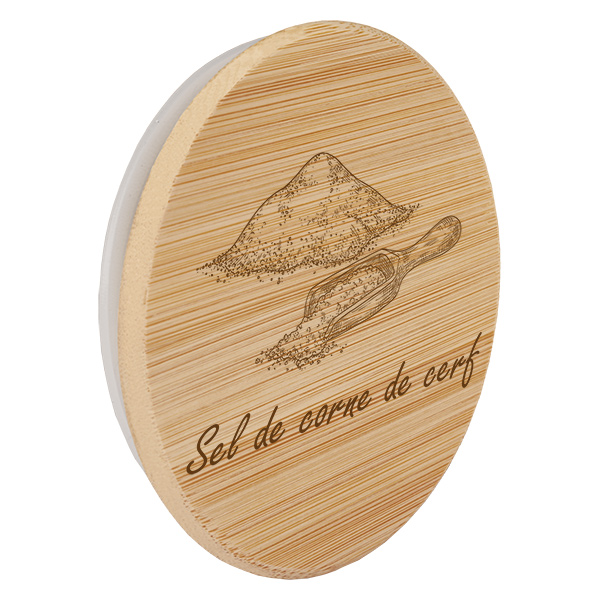 Paire en bois « Sel de corne de cerf » pour WECK RR60 Paire en bois « Sel de corne de cerf » pour WECK RR60