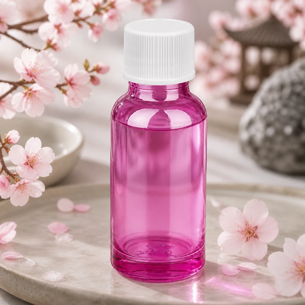 Flacon 20ml 11mm bouchon vissant blanc standard PurpleLine UT18/20 Bouteille en verre PurpleLine 20ml avec matériau robuste pour des solutions cosmétiques durables