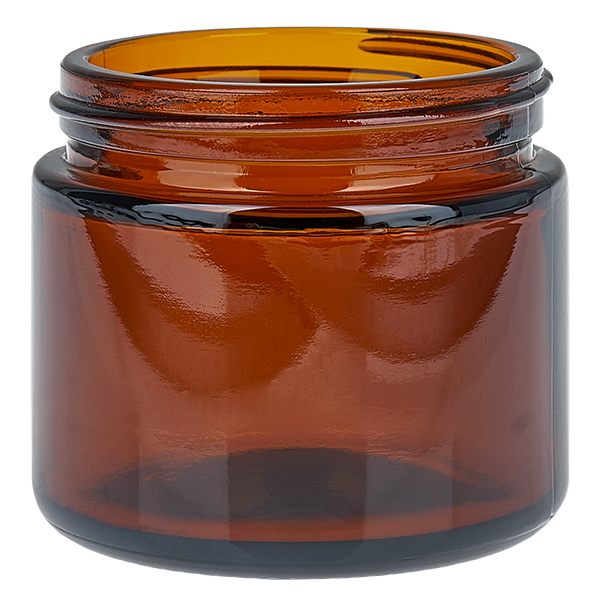 Pot en verre 60ml brun avec couvercle à insérer UNiTWIST