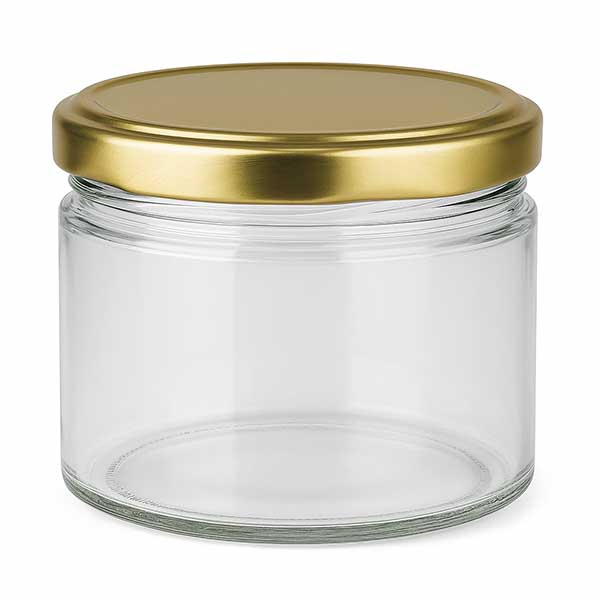 540ml Verre rond avec couvercle BasicSeal or UNiTWIST