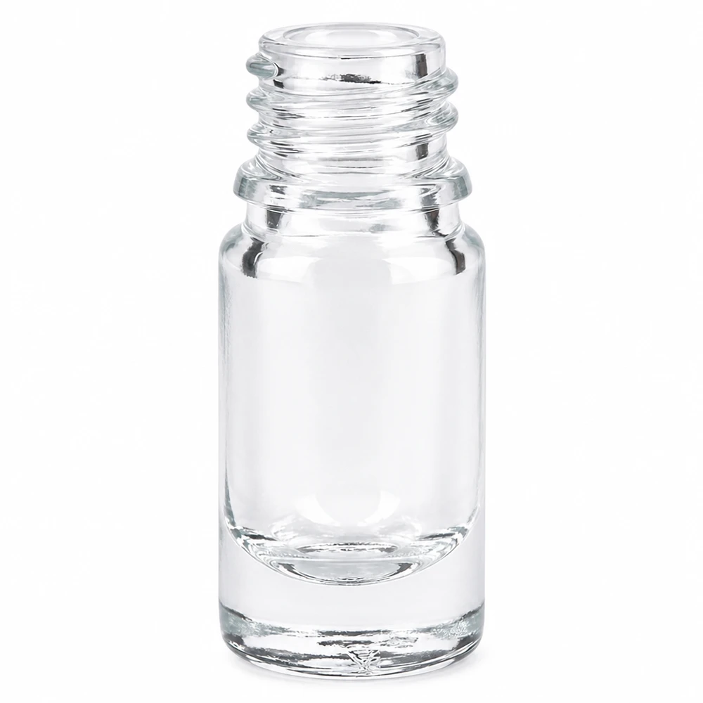 Flacon en verre transparent 5ml DIN 18 Bouteille de pharmacie transparente de 5ml ApoGlas en verre transparent pour médicaments et teintures