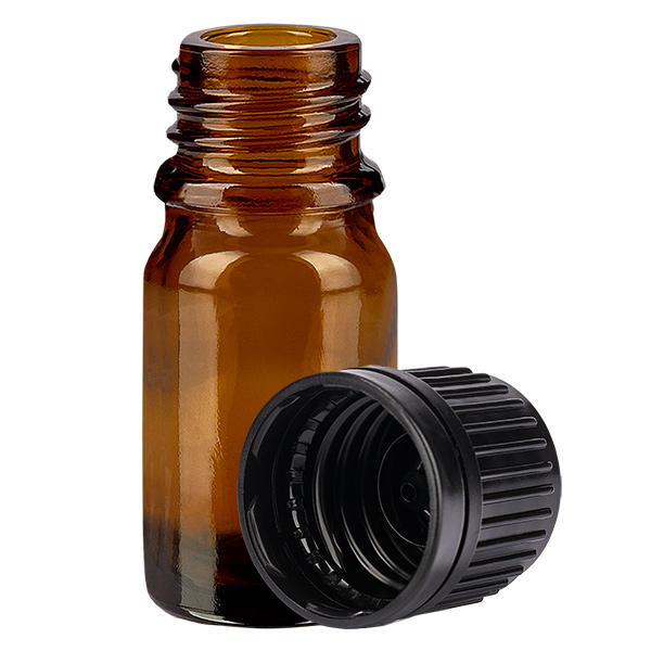 Flacon 5ml 11mm SV noir OV BrownLine UT18/5
