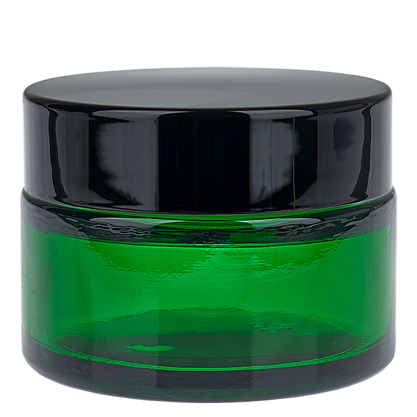 Pot en verre 30ml vert avec couvercle à insérer UNiTWIST