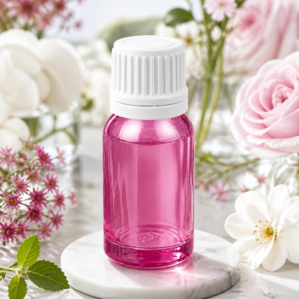 Flacon compte-gouttes transparent violet 10ml idéal pour le DIY cosmétique et les huiles PurpleLine UT18