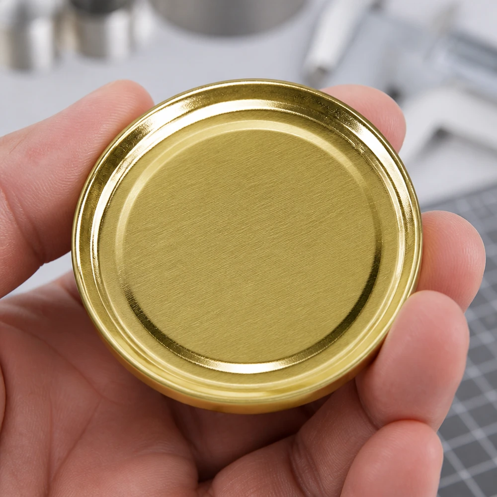 Couvercle BasicSeal 58 mm doré (TO58) UNiTWIST Couvercle à visser BasicSeal TO58 doré, 58 mm, avec bague filetée visible depuis le dessus