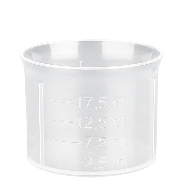 Gobelet doseur 20ml transparent avec graduation ApoGlas Gobelet doseur 20ml transparent avec graduation ApoGlas