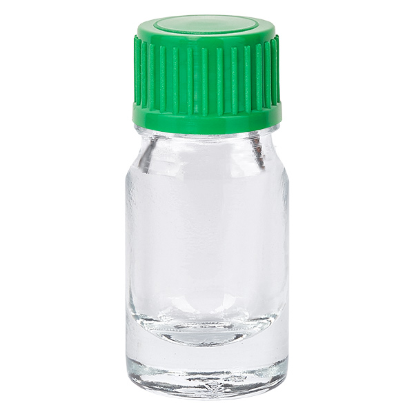 Flacon compte-goutte 5ml 0.8mm vert STD ClearLine UT18/5