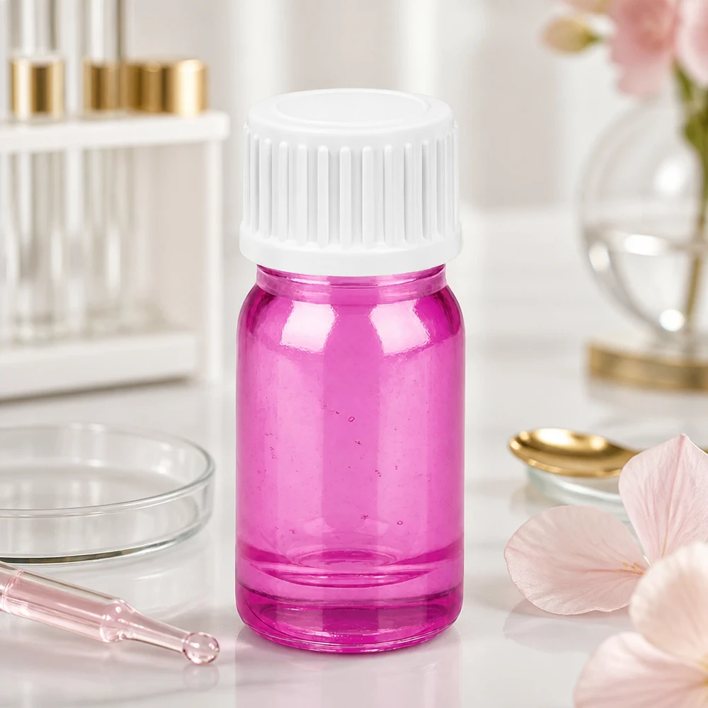 Flacon compte-gouttes 5ml 0.9mm blanc standard PurpleLine UT18/5 5ml flacon compte-gouttes transparent violet 0.9mm pointe idéal pour le bricolage cosmétique et les huiles essentielles