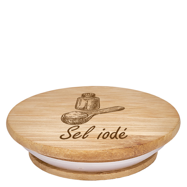 Paire en bois « Sel iodé » pour WECK RR60 Paire en bois « Sel iodé » pour WECK RR60