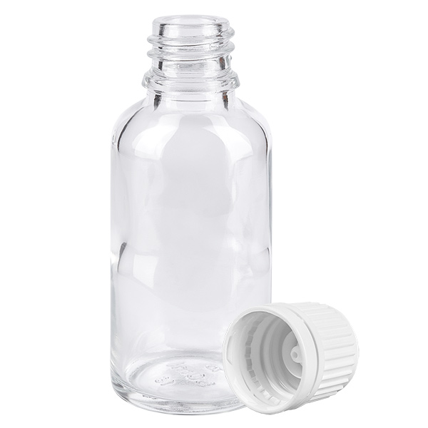 Flacon 30ml 11mm SV blanc OV ClearLine UT18/30 Flacon 30ml 11mm SV blanc OV ClearLine UT18/30