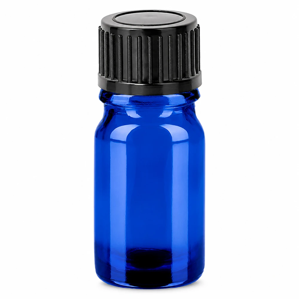 Flacon 5ml 11mm SV noir STD BlueLine UT18/5 Flacon en verre brun de haute qualité 5ml BlueLine pour l'aromathérapie et les huiles parfumées