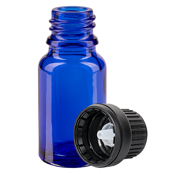 10ml Flacon compte-goutte 2mm noir OV BlueL. UT18/10