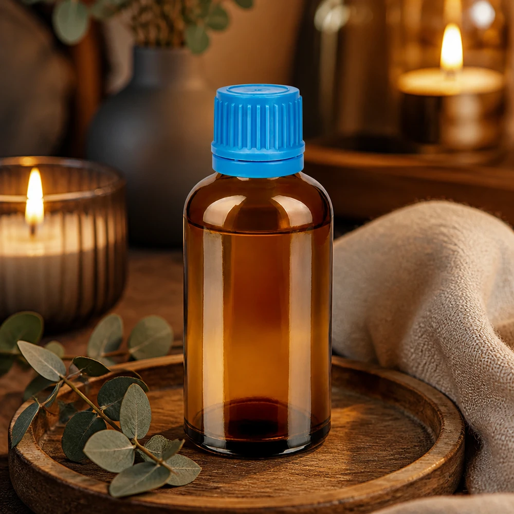 Flacon 50ml 11mm SV bleu OV BrownLine UT18/50 Bouteille en verre de 50 ml de haute qualité avec un matériau robuste pour le stockage à long terme de substances sensibles