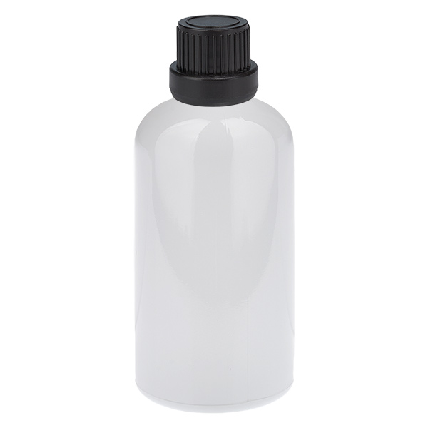 Bouteille de 100 ml, bouchon à vis noir 11 mm, bouchon d'origine WhiteLine UT18/100