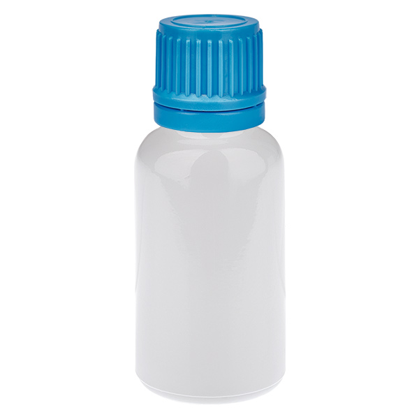 Flacon de 20 ml, bouchon à vis bleu 11 mm, bouchon d'origine WhiteLine UT18/20 Flacon de 20 ml, bouchon à vis bleu 11 mm, bouchon d'origine WhiteLine UT18/20