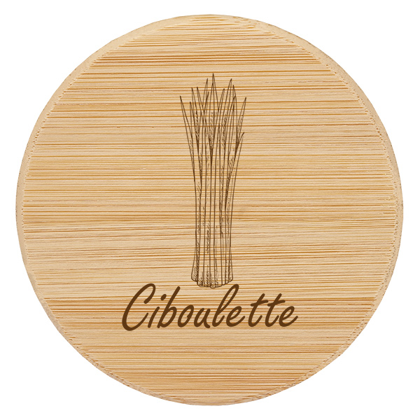 Bouchon en bois « ciboulette » pour WECK RR60