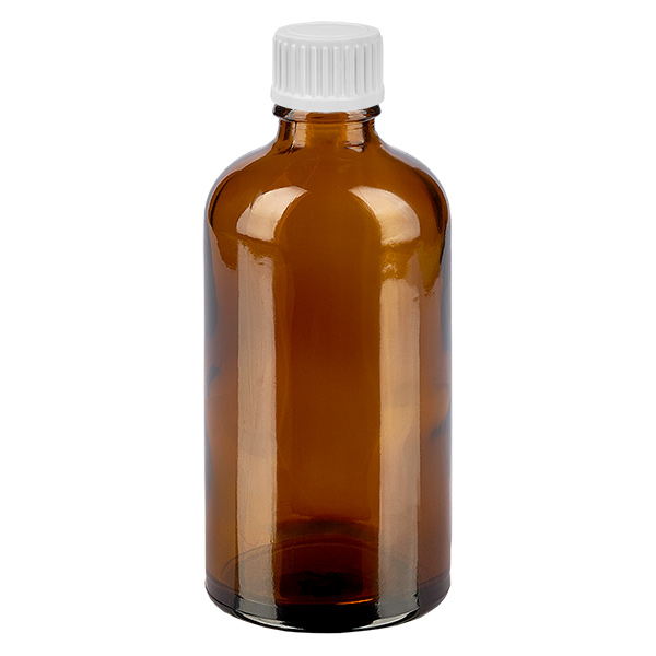 Flacon (globule) 100ml. 3mm GR w. STD BrownL. UT18/100