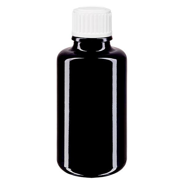 Flacon de pharmacie viol. 30ml viss. blanc Globuli St Flacon de pharmacie viol. 30ml viss. blanc Globuli St