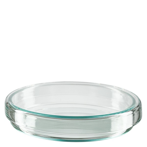 Boîte de Petri en verre sans compartiments, 80x15mm Boîte de Petri en verre sans compartiments, 80x15mm
